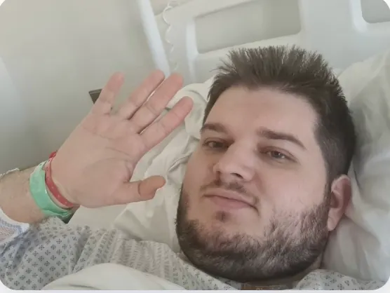 Martin Luňák v nemocnici